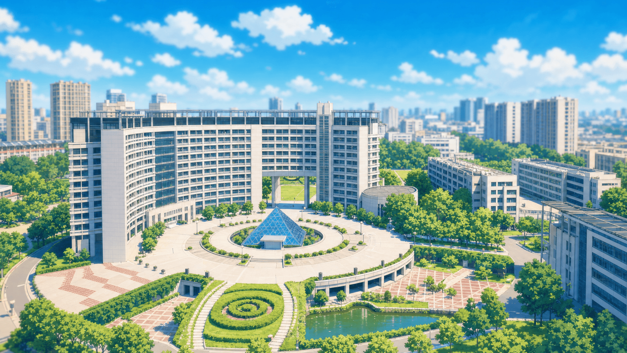 浙江工商大学校园景色